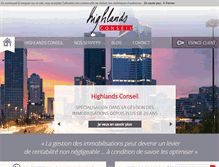 Tablet Screenshot of highlands-conseil.com